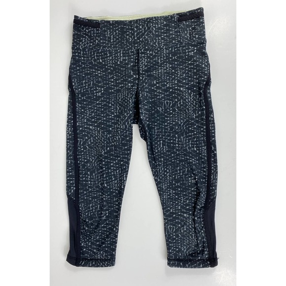 lululemon athletica Pants & Jumpsuits Lululemon Black Gym Yoga Crop Legging Pant Capri Size